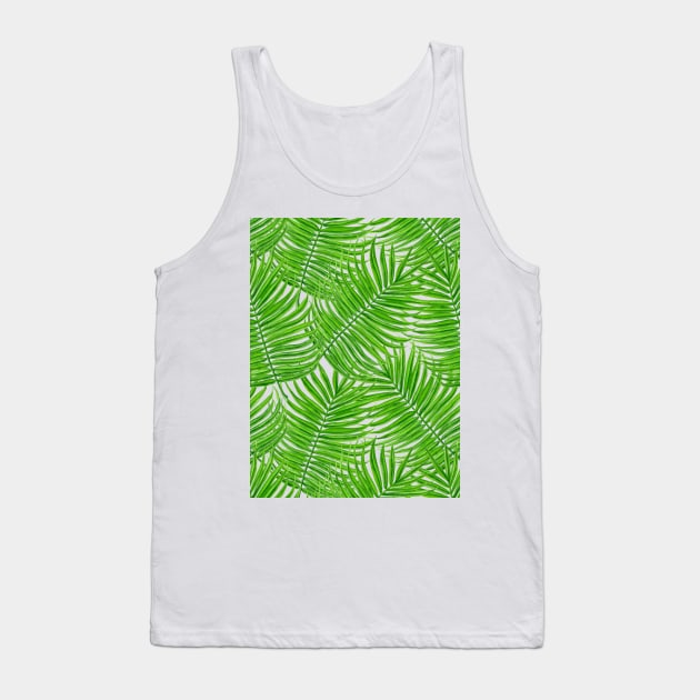 Palm leaves watercolor II Tank Top by katerinamk